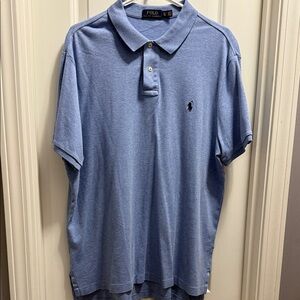 Men’s Polo by Ralph Lauren Light Blue Short-Sleeve Polo Shirt. Like New!